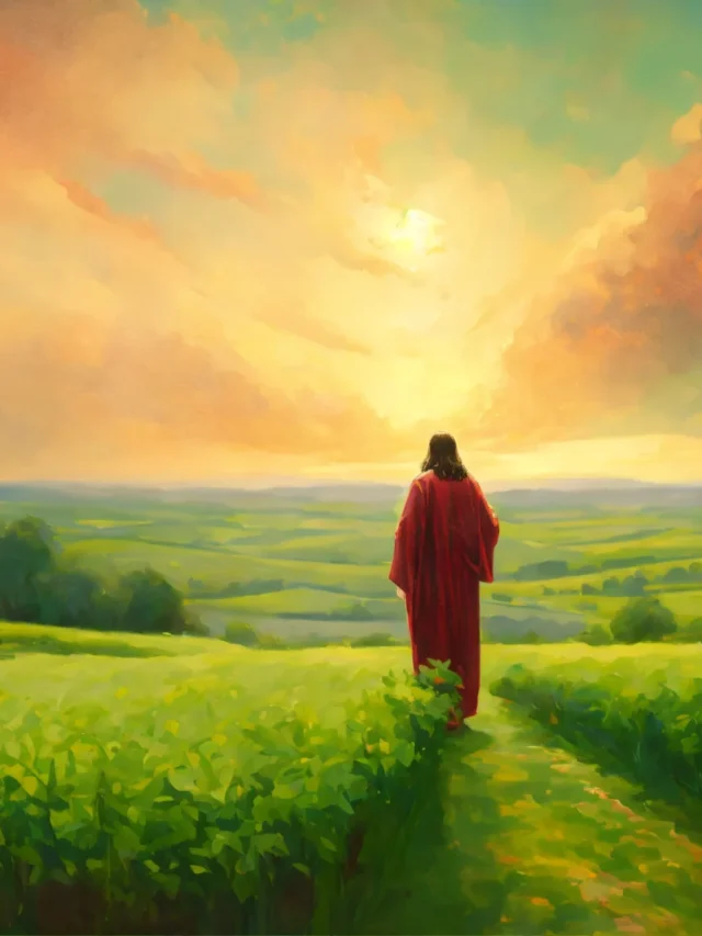 Jesus christ looking to the sky portrait in oil pa (2)