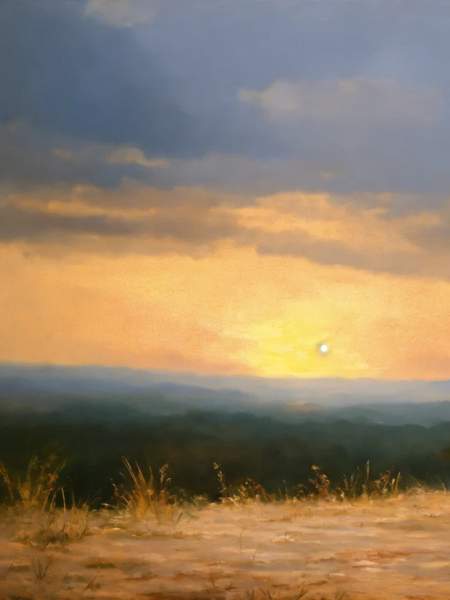 oil painting of a man praying (4)
